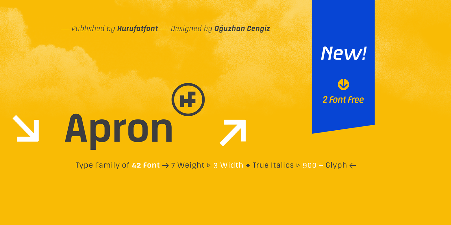 Шрифт Apron Condensed